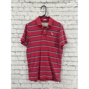 Abercrombie & fitch muscle Pink Golf Polo shirt L